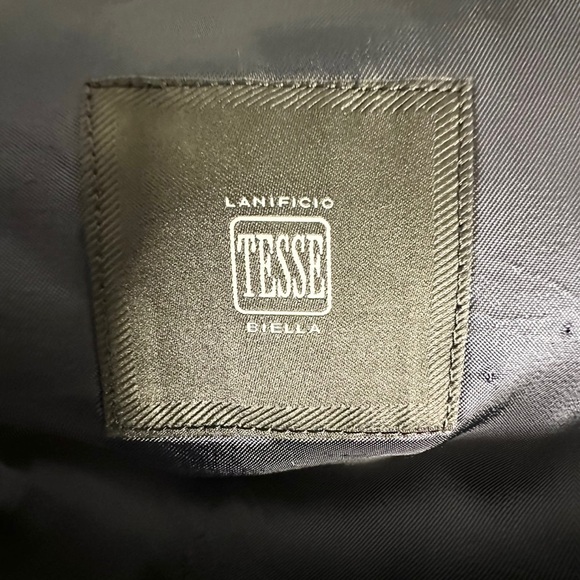 Hugo Boss | Men’s Navy Blue Virgin Wool Jaye Elbow Patch Sport Coat Blazer ~ 54R - Picture 7 of 13